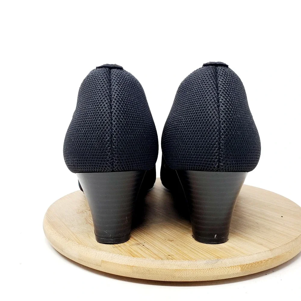 Vivaia Tamia Wedge Shoes Womens 42 Black Pump Heel